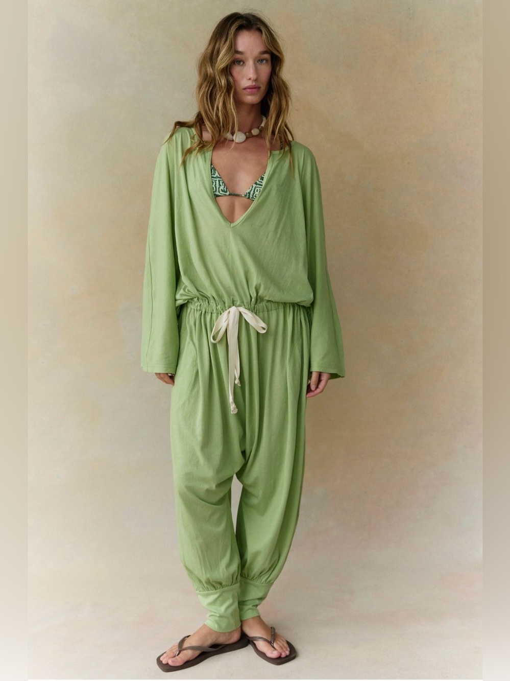 NWT Free-Est Elowen One-Piece Jumpsuit – Green – Size Medium